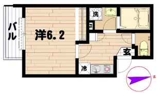 ベルジュ六郷【1階】の間取り