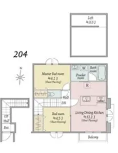 Windsor Court North【2階】の間取り