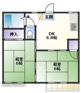フォーブル綿貫【2階】の間取り