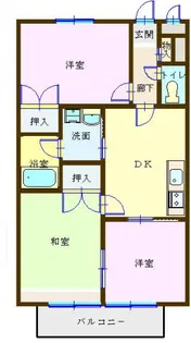 メゾンミニトマト【1階】の間取り