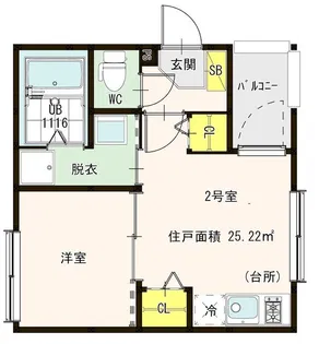 イルソーレ金町【1階】の間取り