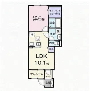 シエル西軽井沢B【1階】の間取り