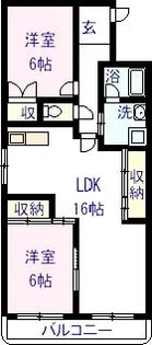 ファイン住吉I【2階】の間取り