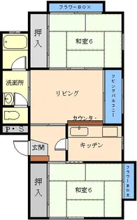 カナディアンハイツB【1階】の間取り