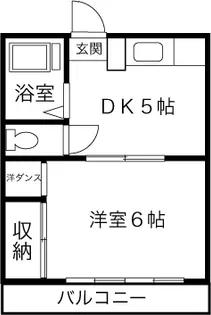 大富士ハイツ【2階】の間取り