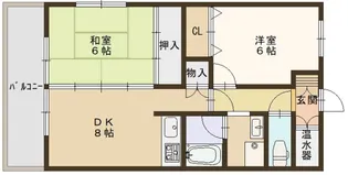 大歳マンション【2階】の間取り