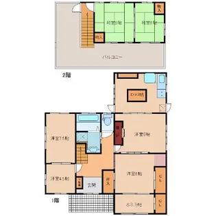 大分県宇佐市大字上高家【一戸建】の間取り