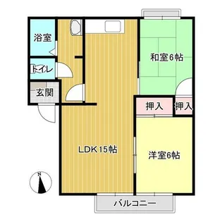 ハイム円座【2階】の間取り