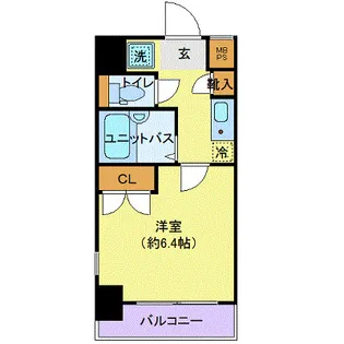 メインステージ門前仲町【6階】の間取り