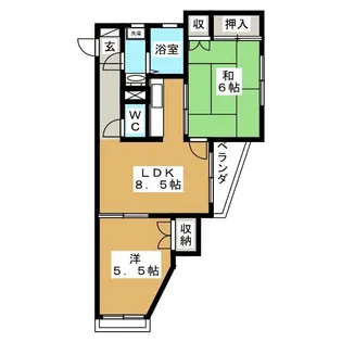 ニューホームズ第一マンション【3階】の間取り