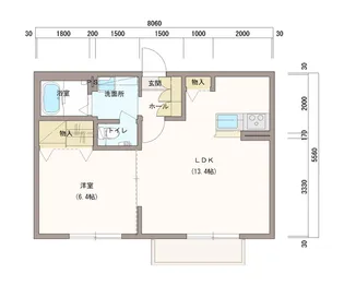 シャーメゾン ボヌール【1階】の間取り