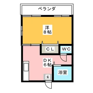 タウニー鹿田【1階】の間取り