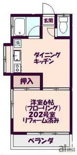 東京都小平市中島町【アパート】の間取り