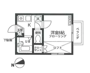 マリンコーポ片瀬江ノ島第1【1階】の間取り