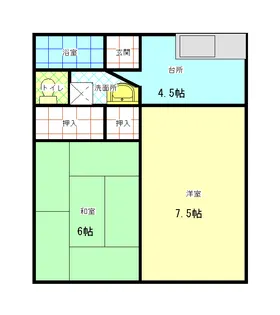 ベルメゾン方木田B【1階】の間取り