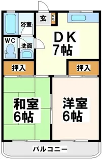 Kanon立川西【1階】の間取り