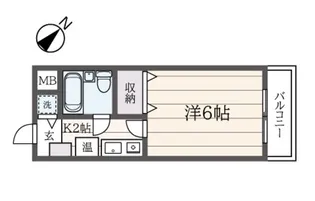 ブリエール永山【4階】の間取り