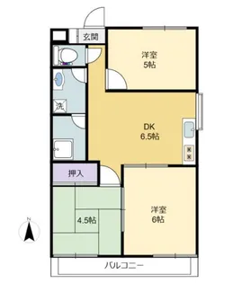 幸マンション【2階】の間取り