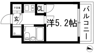 プレステージ石橋【2階】の間取り