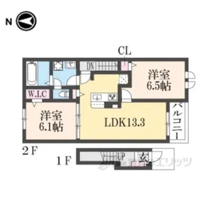 カーサコスモ【2階】の間取り