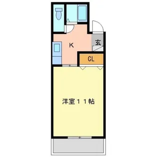 ウルルst.Build【3階】の間取り