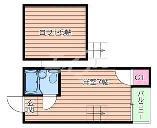 野江ハイツ【5階】の間取り