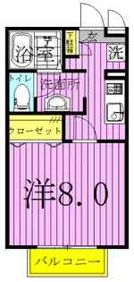 1Kの間取り画像