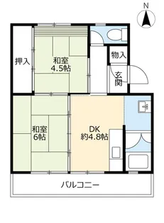 UR藤ヶ丘【5階】の間取り
