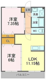 グランメゾンノス・リオ【2階】の間取り