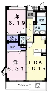 ヴェルデ欅【2階】の間取り