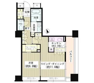 グランスイート虎ノ門【16階】の間取り