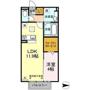フォレスタ代官【1階】の間取り