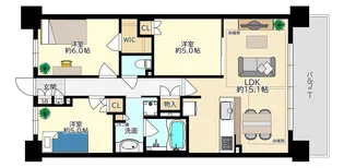 プレイズ尼崎【10階】の間取り