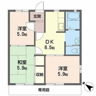 フレグランスH・M【1階】の間取り