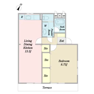 プルミエ【1階】の間取り