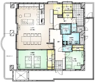 ライオンズマンション春日町第二【10階】の間取り