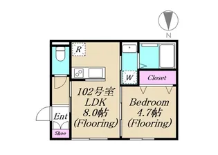 仮称エスパシオ上北沢【1階】の間取り