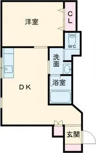 シャトー瑠璃【5階】の間取り