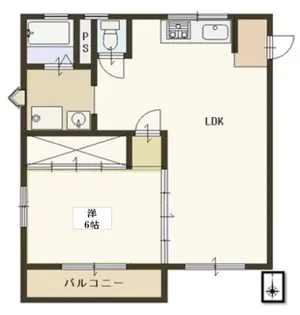 岡山県倉敷市宮前【アパート】の間取り