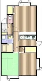 ラ・フォーレ山の手II【3階】の間取り
