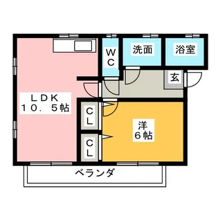 オアシス呼続【2階】の間取り