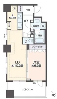 リエトコート浅草橋【6階】の間取り
