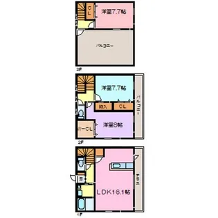 PEACEFUL F【1階】の間取り