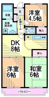 神奈川県川崎市高津区下作延5【マンション】の間取り