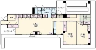妙典オリモトハイツ【5階】の間取り