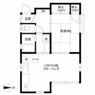 スリージエ中野【1階】の間取り