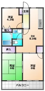 ドミール黒澤【2階】の間取り