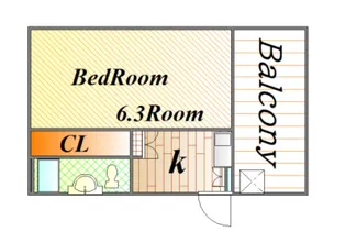 広島県広島市西区上天満町【マンション】の間取り