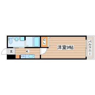 ラフィネ福室【2階】の間取り