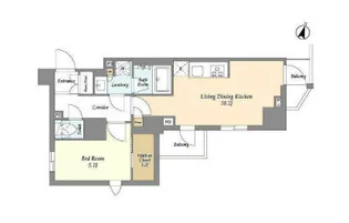 東京都新宿区山吹町【マンション】の間取り
